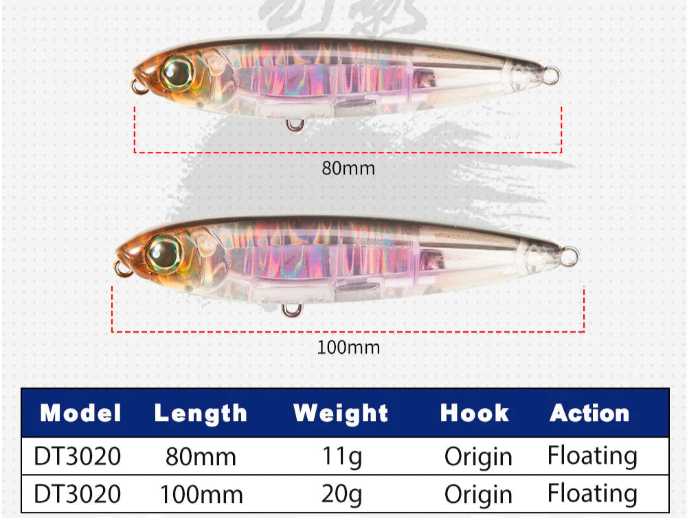 Stickbait flottant