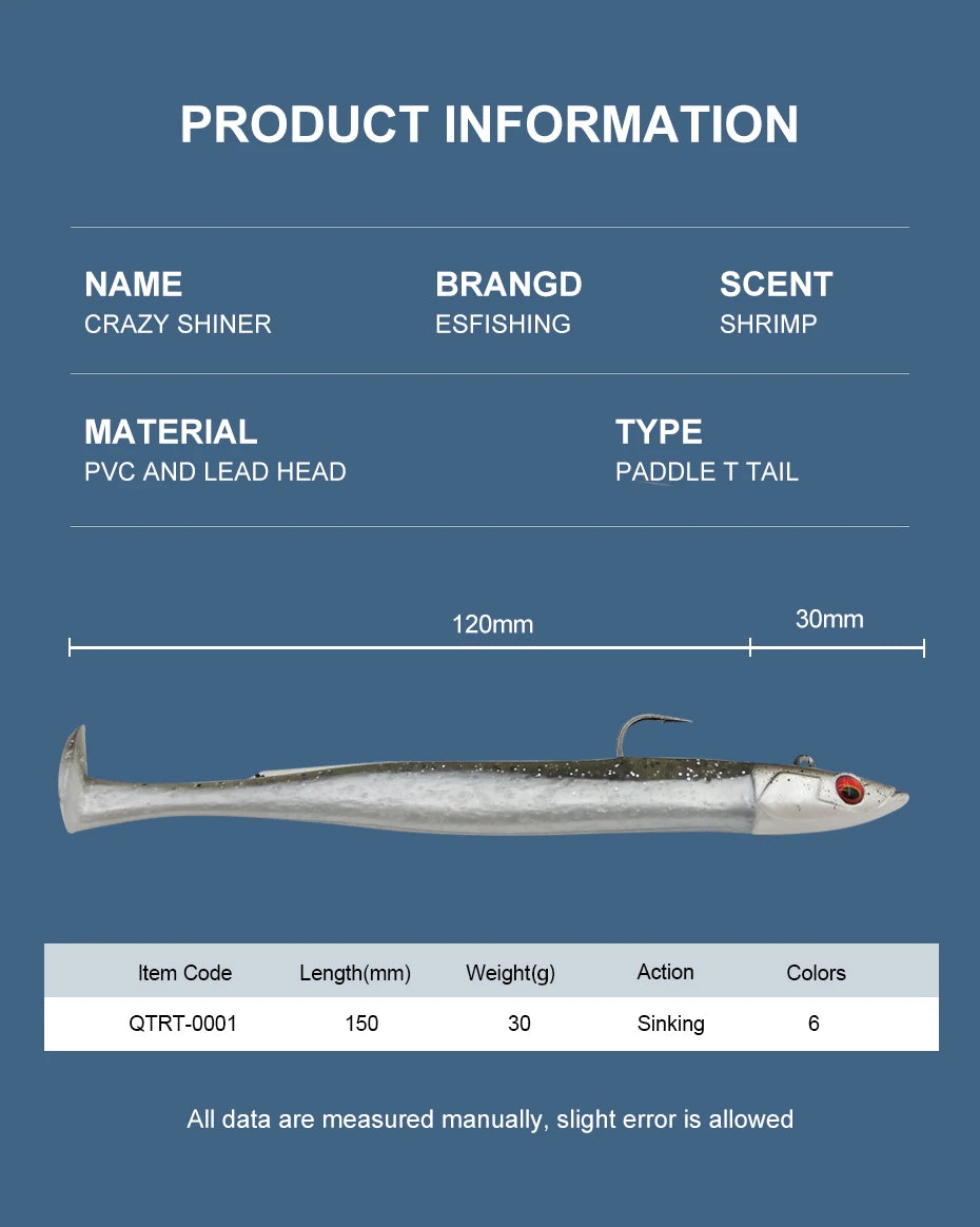 Crazy Sea eel Shad 150mm