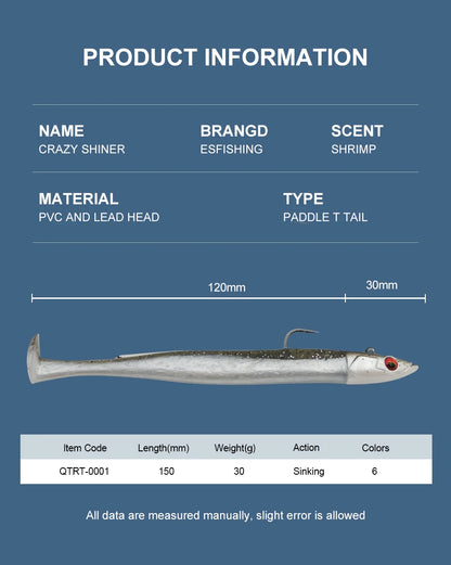 Crazy Sea eel Shad 150mm