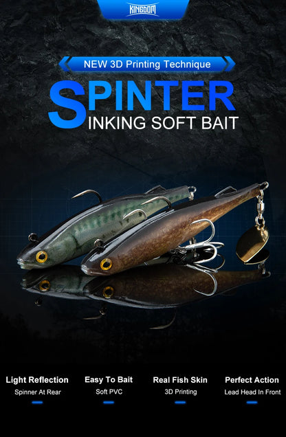 Spinter Shad à palette 140mm 205mm