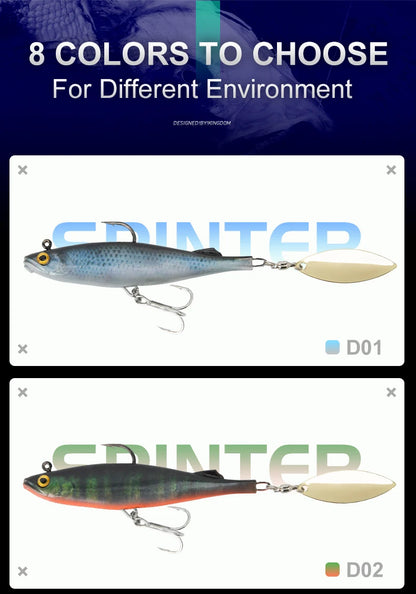 Spinter Shad à palette 140mm 205mm