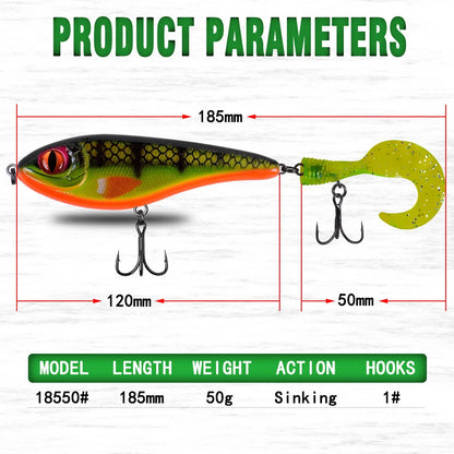 Lipless Jerkbait Tail 120mm