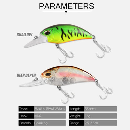 Lot de 3 crankbaits