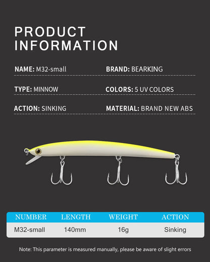 Jerkbait Coulant 140mm