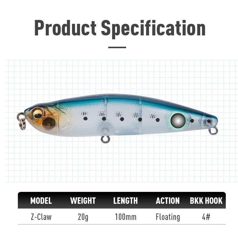 Stickbait Flottant Z-Claw