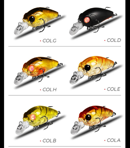 Lot de 5 crankbaits flottants