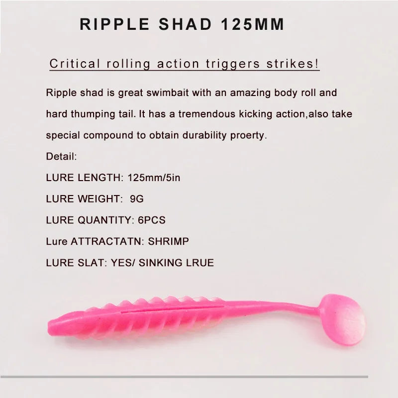 Ripple Shad 100mm 125mm