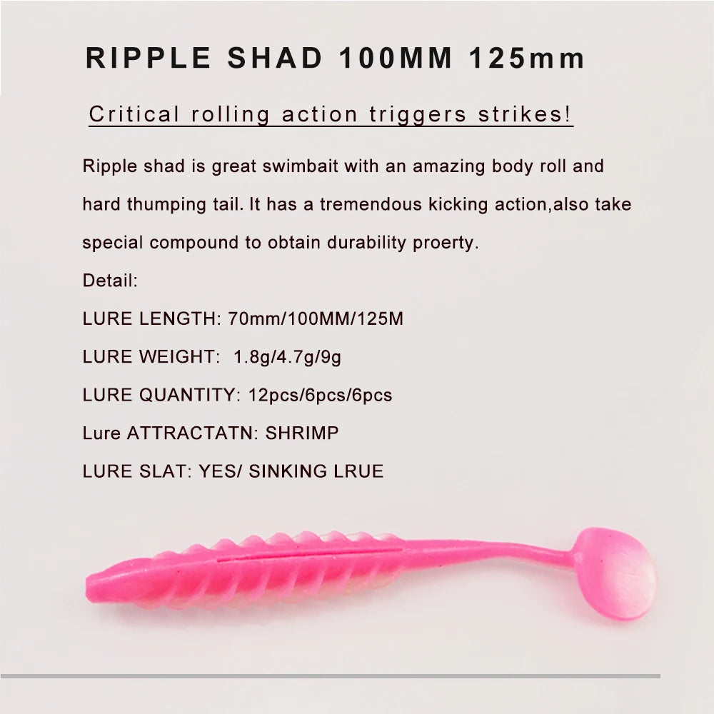 Ripple Shad 100mm 125mm